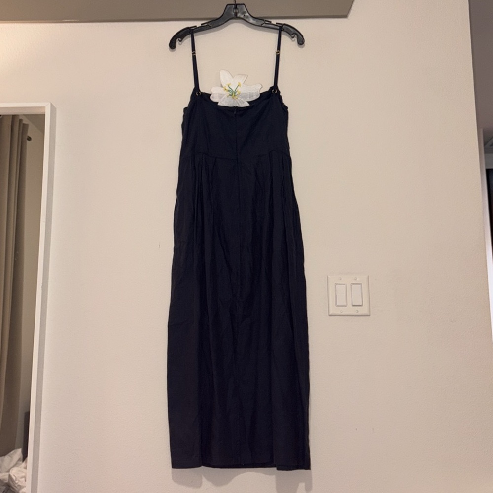 Fanm Mon Lorr Latrice Linen Midi Dress SZ L NWT - Picture 5 of 8